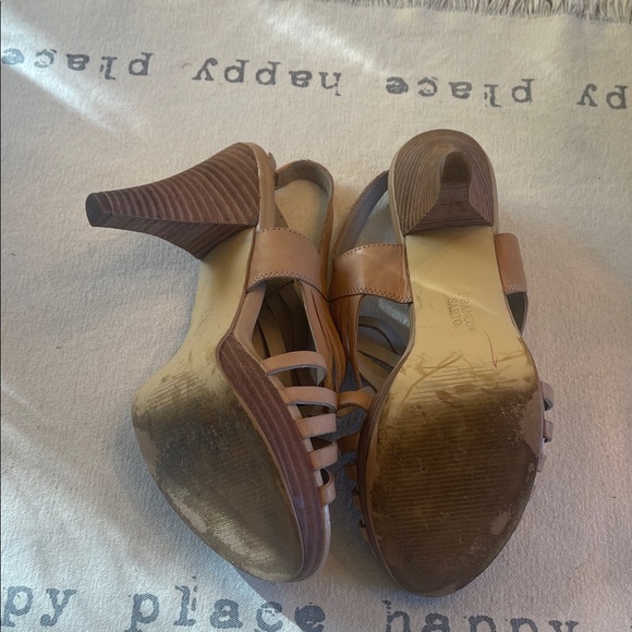 Franco Sarto Brown Strappy Heels - Picture 9 of 12